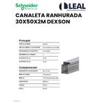 CANALETA RANHURADA 30X50X2M DEXSON (DXN10045)
