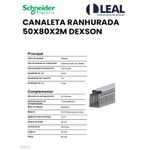 CANALETA RANHURADA 50X80X2M DEXSON (DXN10037)
