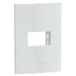 PLACA C/ SUP 4X2 1 MOD HORIZ BCO LUNARE UP SCHNEIDER (S421210)