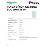 PLACA C/ SUP 4X2 CEGA BCO LUNARE UP SCHNEIDER (S421200)