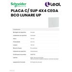 PLACA C/ SUP 4X4 CEGA BCO LUNARE UP SCHNEIDER (S421400)