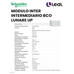 MODULO INTER INTERMEDIARIO BCO LUNARE UP SCHNEIDER (S400500)