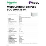 MODULO INTER SIMPLES BCO LUNARE UP SCHNEIDER (S400100)