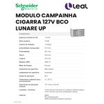 MODULO CAMPAINHA CIGARRA 127V BCO LUNARE UP SCHNEIDER (S403100)