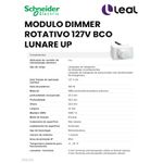 MODULO DIMMER ROTATIVO 127V BCO LUNARE UP SCHNEIDER (S405100)