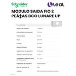 MODULO SAIDA FIO 2 PEÇAS BCO LUNARE UP SCHNEIDER (S404200)