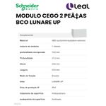 MODULO CEGO 2 PEÇAS BCO LUNARE UP SCHNEIDER (S404100)