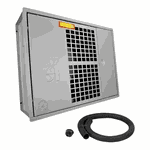 ABRIGO CAVALETE PVC PADRÃO SABESP 