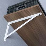 SUPORTE PRATELEIRA BRANCO 30 CM