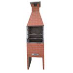 CHURRASQUEIRA PRÉ-MOLDADA MÉDIA 65CM TIJOLINHO