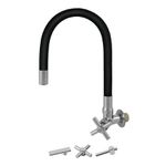 TORNEIRA 2040 C/ BICA MÓVEL DE PAREDE COM TUBO FLEXÍVEL 