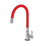 Torneira 2050 C/ Bica MÓvel De Parede Com Tubo FlexÍvel
