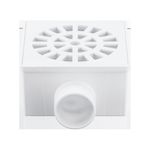 RALO SIFONADO QUADRADO 100X40MM BRANCO HERC