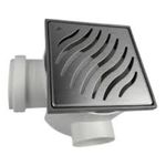 CAIXA SIFONADA TIGRE 150X150X50MM QUADRADA DE INOX