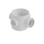 CAIXA SIFONADA REDONDA TIGRE 100X100X50MM BRANCA