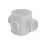 CAIXA SIFONADA REDONDA TIGRE 100X100X50MM BRANCA
