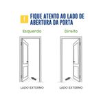 PORTA DE ALUMÍNIO BRANCA PALHETA 2,10X0,80