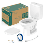 CONJUNTO BACIA COM CAIXA ACOPLADA 3/6 L LIKE BR + KIT INSTALAÇÃO + ASSENTO