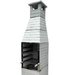 CHAMINÉ DE CHURRASQUEIRA PRÉ-MOLDADA CINZA