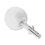 BATEDOR PARA PORTAS REDONDO BRANCO 