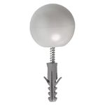 BATEDOR PARA PORTAS REDONDO BRANCO 