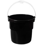 BALDE DE PLÁSTICO PRETO COMUM ASTRA 8 L