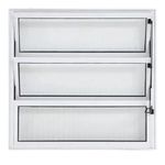 VITRÔ DE ALUMÍNIO BRANCO BASCULANTE 0,60X0,80 