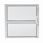 VITRÔ DE ALUMÍNIO BRANCO BASCULANTE 0,40X0,40 