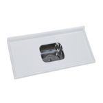 PIA DE MÁRMORE SINTÉTICO CUBA INOX 1,20