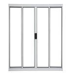 VITRÔ DE ALUMÍNIO BRANCO 4 FOLHAS 1,00X1,20