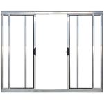 VITRÔ DE ALUMÍNIO BRANCO 4 FOLHAS 1,00X1,20