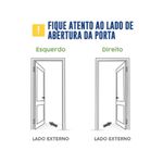 PORTA DE ALUMÍNIO BRANCO SOCIAL 2,10X0,80