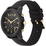 Relógio Cronógrafo AX Armani Exchange para Homens com Pulseira de Couro, Aço Inoxidável ou Silicone