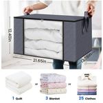 Conjunto de 6 Sacos de Armazenamento para Roupas e Cobertores: Organização Eficiente para Quarto e Armário.