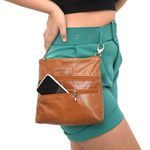 Bolsa Feminina Caramelo Com Divisões Lana Pimenta