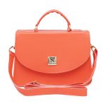 Bolsa Mini Bag Bolsinha Laranja Pequena Feminina De Mão E Transversal Festa Sofisticada 