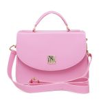Bolsa Mini Bag Bolsinha Rosa Pequena Feminina De Mão E Transversal Festa Sofisticada 