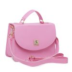 Bolsa Mini Bag Bolsinha Rosa Pequena Feminina De Mão E Transversal Festa Sofisticada 