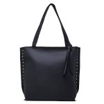 Bolsa Feminina Grande com Alça Transversal Preto Handbag Santucci 