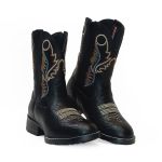 Bota Texana Infantil Cano Alto Country Confortável Pampa Kapell
