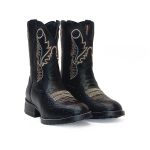 Bota Texana Infantil Cano Alto Country Confortável Pampa Kapell