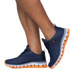 Tenis Esportivo Azul Marinho e Laranja Confortavel Lege 21 Ascencion