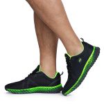 Tenis Ghost 3 Masculino e Feminino Preto e Verde Esportes Academia Corrida ASC