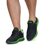 Tenis Ghost 3 Masculino e Feminino Preto e Verde Esportes Academia Corrida ASC