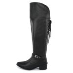 Bota Montaria Feminina Conforto Macia Over Casual Preto 11503 BR2