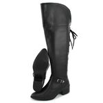 Bota Montaria Feminina Conforto Macia Over Casual Preto 11503 BR2