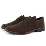 Sapato Casual Social Masculino Oxford Camurça Cafe - Br2