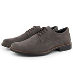 Sapato Casual Social Masculino Oxford Camurça Cinza - Br2