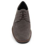 Sapato Casual Social Masculino Oxford Camurça Cinza - Br2