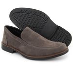Sapato Casual Social Masculino Oxford Camurça Cinza- Br2 1702